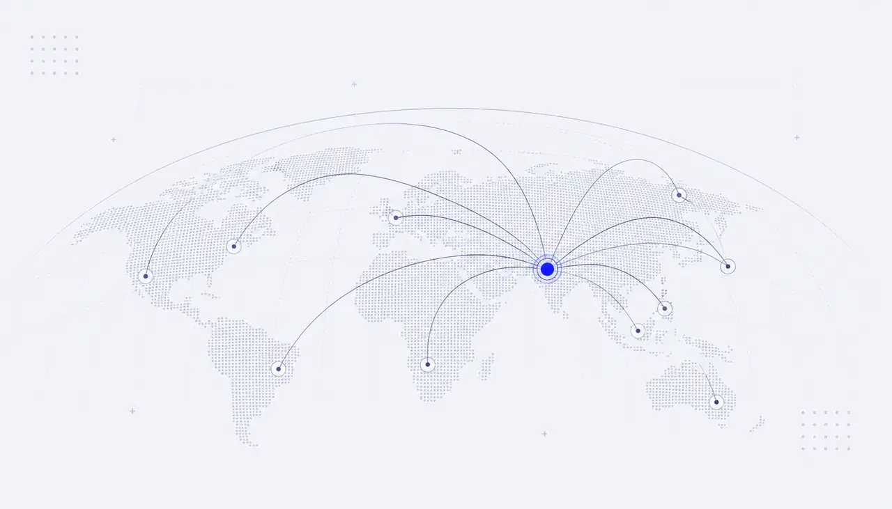 MindPolar global delivery reach — India, Europe, the US, and worldwide